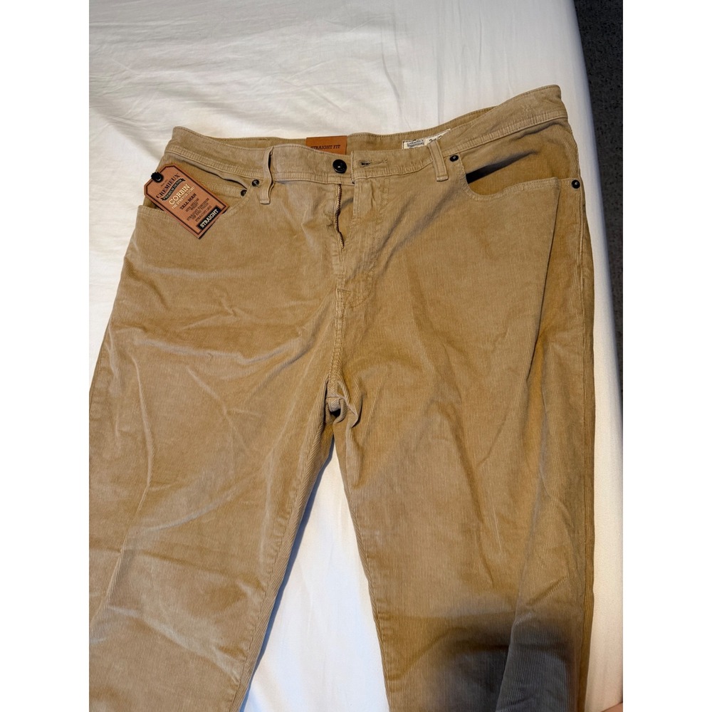 Cremieux Corbin Straight Fit Corduroy Pants Mens 38x36 Tan Khaki NWT